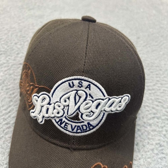 Las Vegas Hat Cap Mens One Size Strapback Destination Souvenir Embellished - Picture 3 of 12